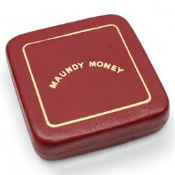 Queen Victoria 1883 maundy coin set, housed in a modern case