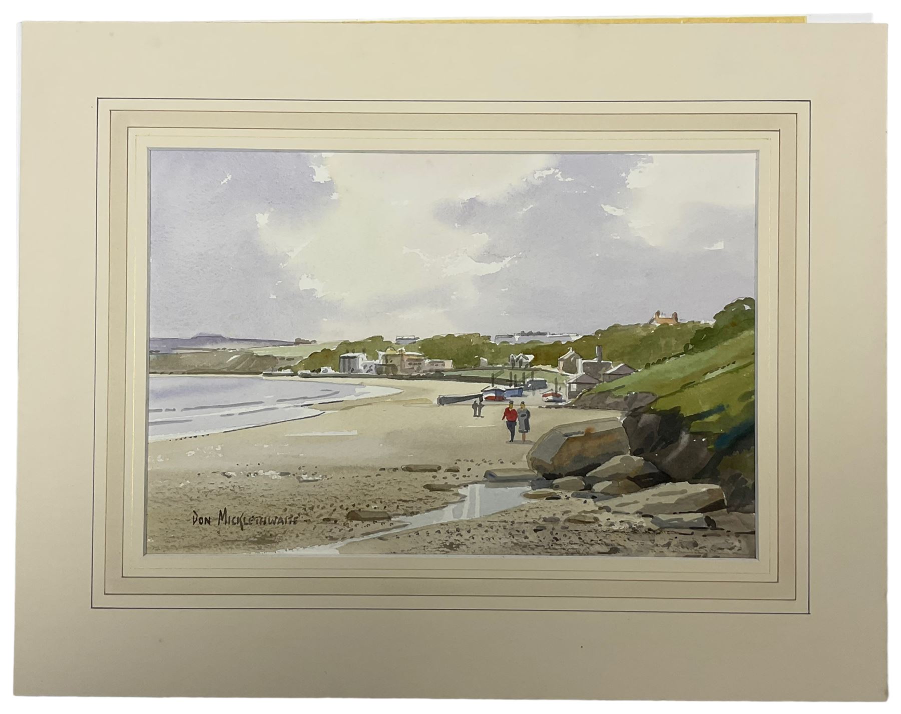 Don Micklethwaite (British 1936-): Coble Landing Filey, pair watercolours signed 23cm x 30cm (2)