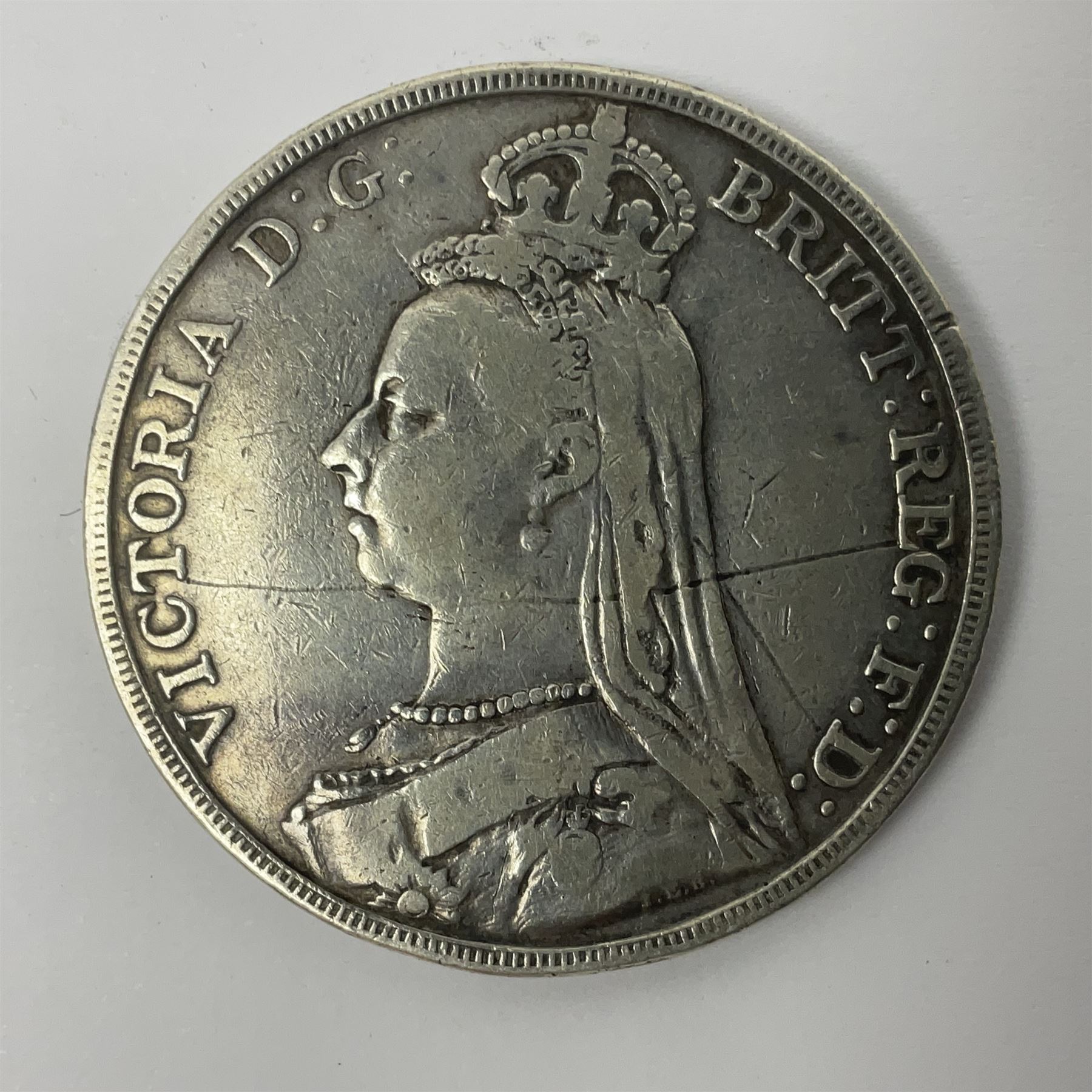 Queen Victoria 1891 crown coin