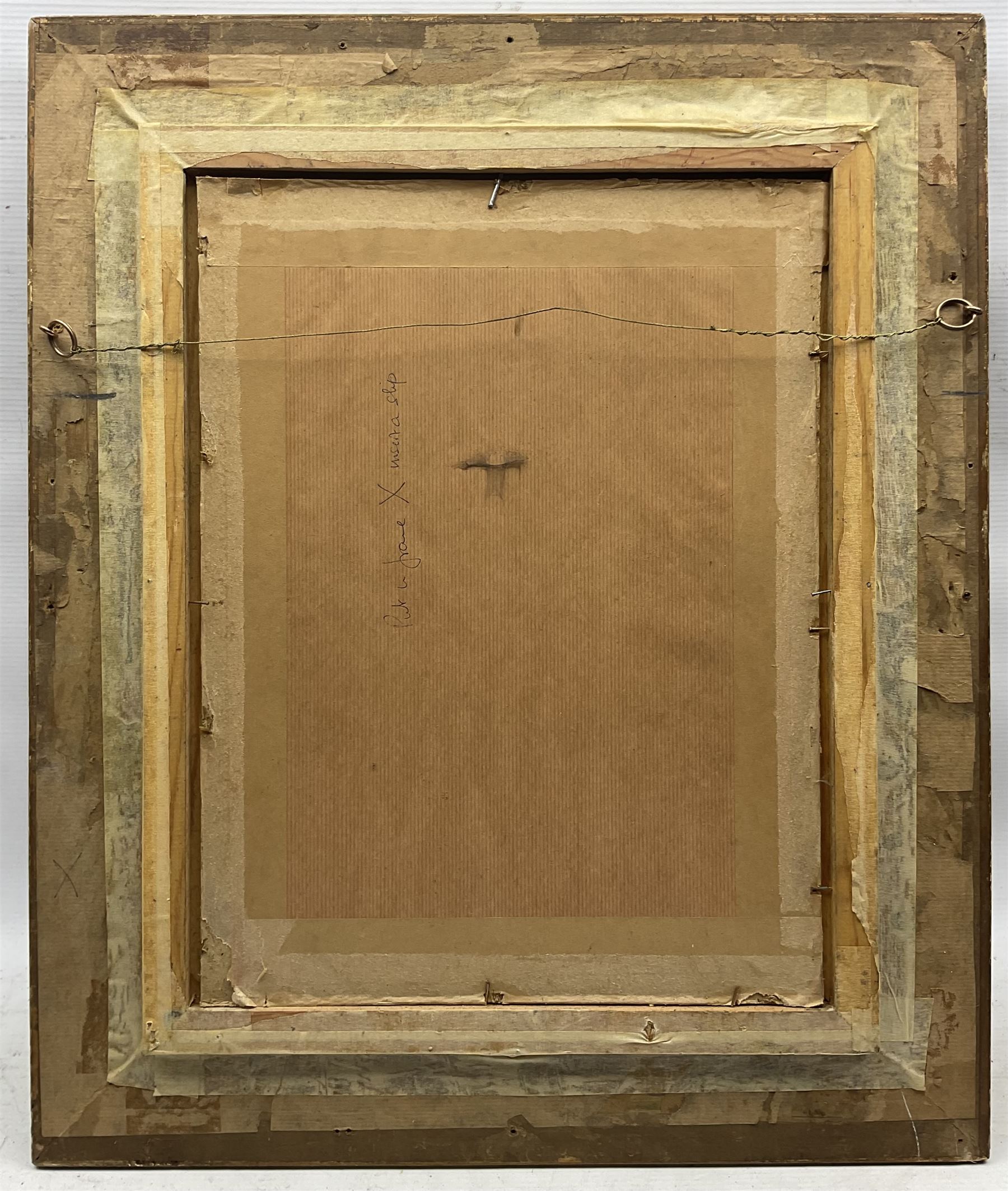 James Lobley (British 1828-1888): Boy Stood Before the Tomb of a Knight, oil on canvas board signed 42cm x 32cm 