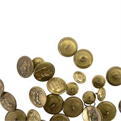 Set of brass animal buttons marked Special Quality, together with a set of Queen Elizabeth II buttons by Pitt & Co