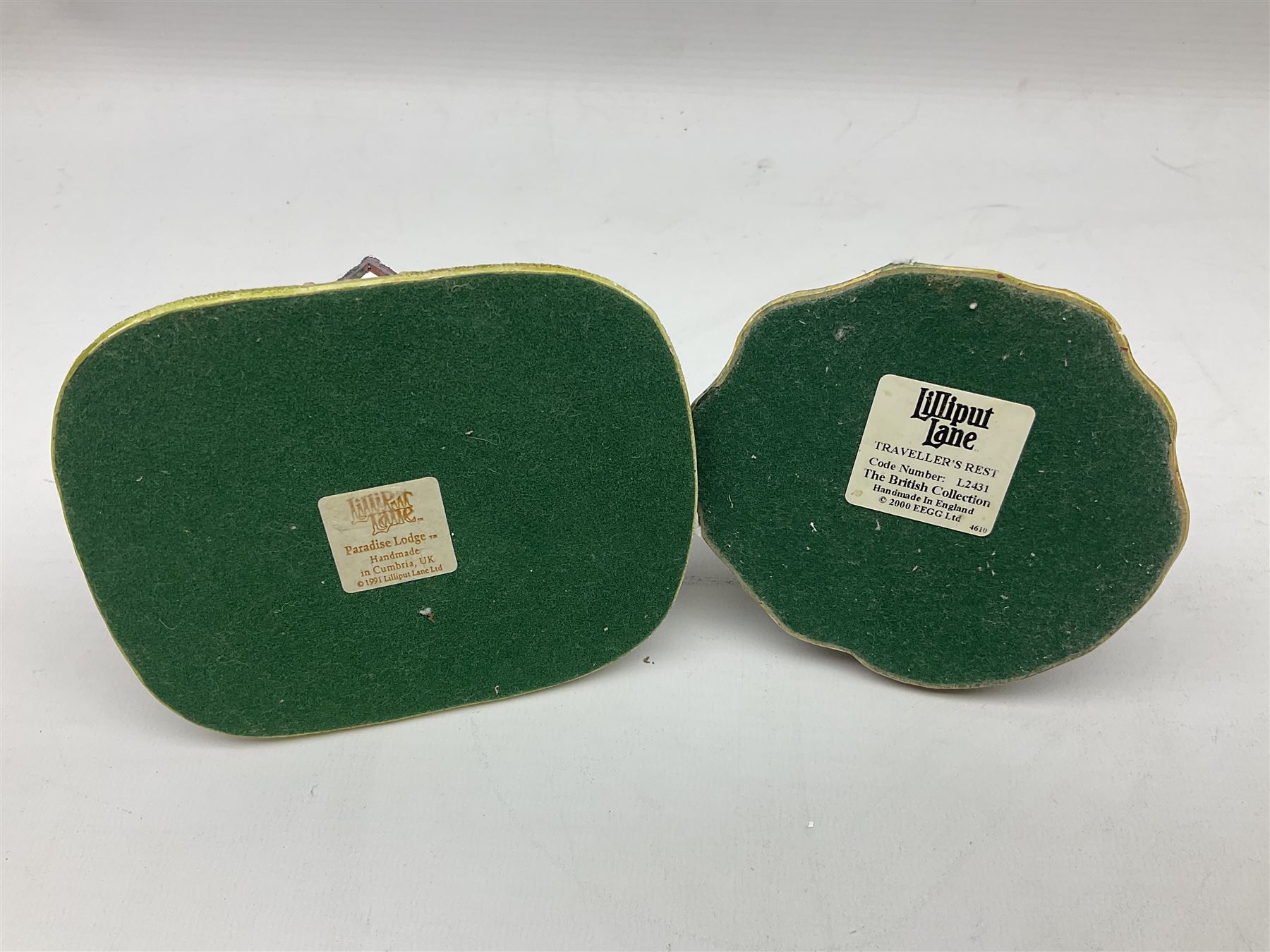 Seven Lilliput Lane cottages from the British and English collections, to include Paradise Lodge, Traveller's Rest etc, all boxed with deeds