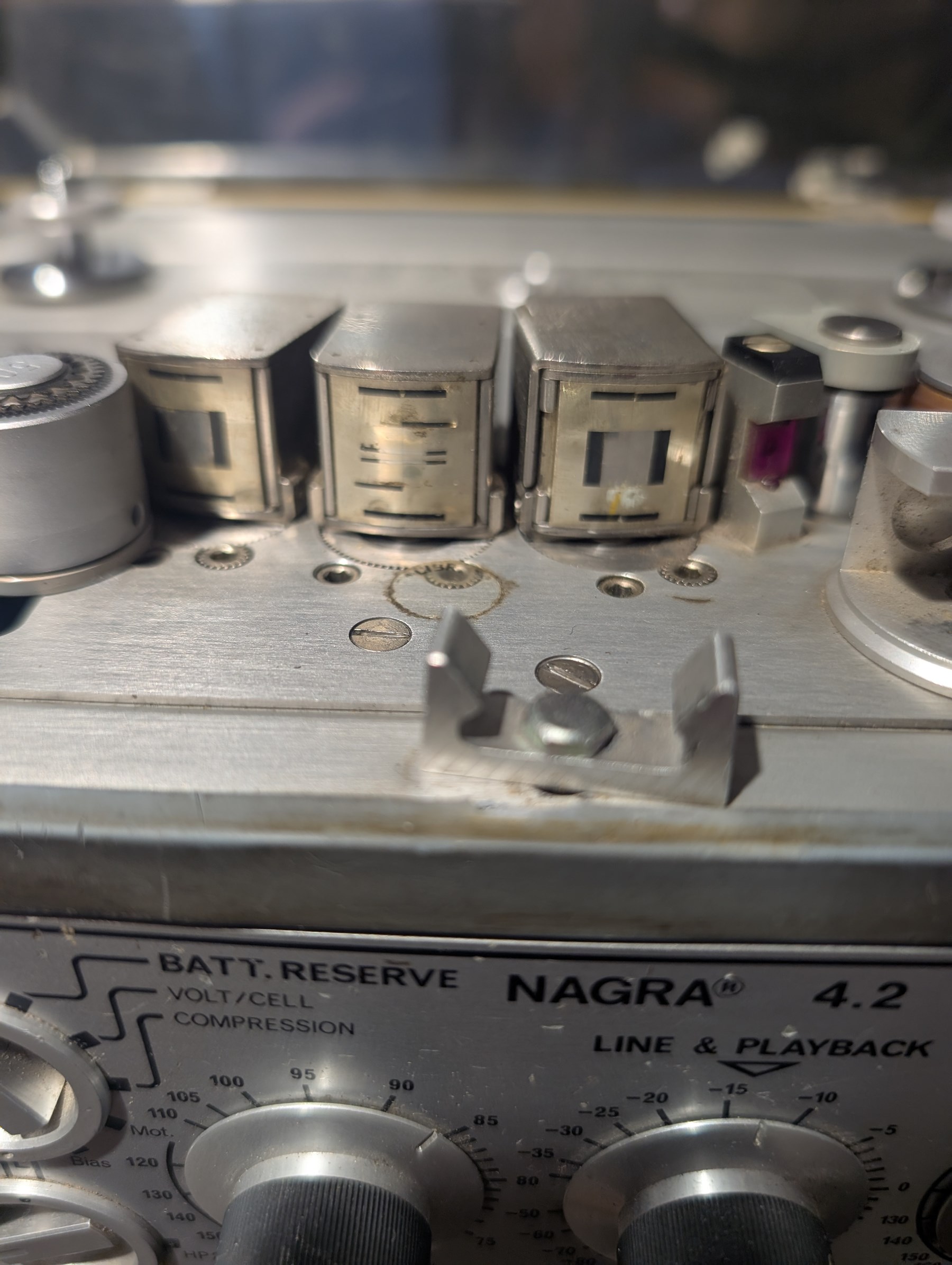 Nagra 4.2 portable mono reel to reel tape recorder, made in Switzerland, circa 1970