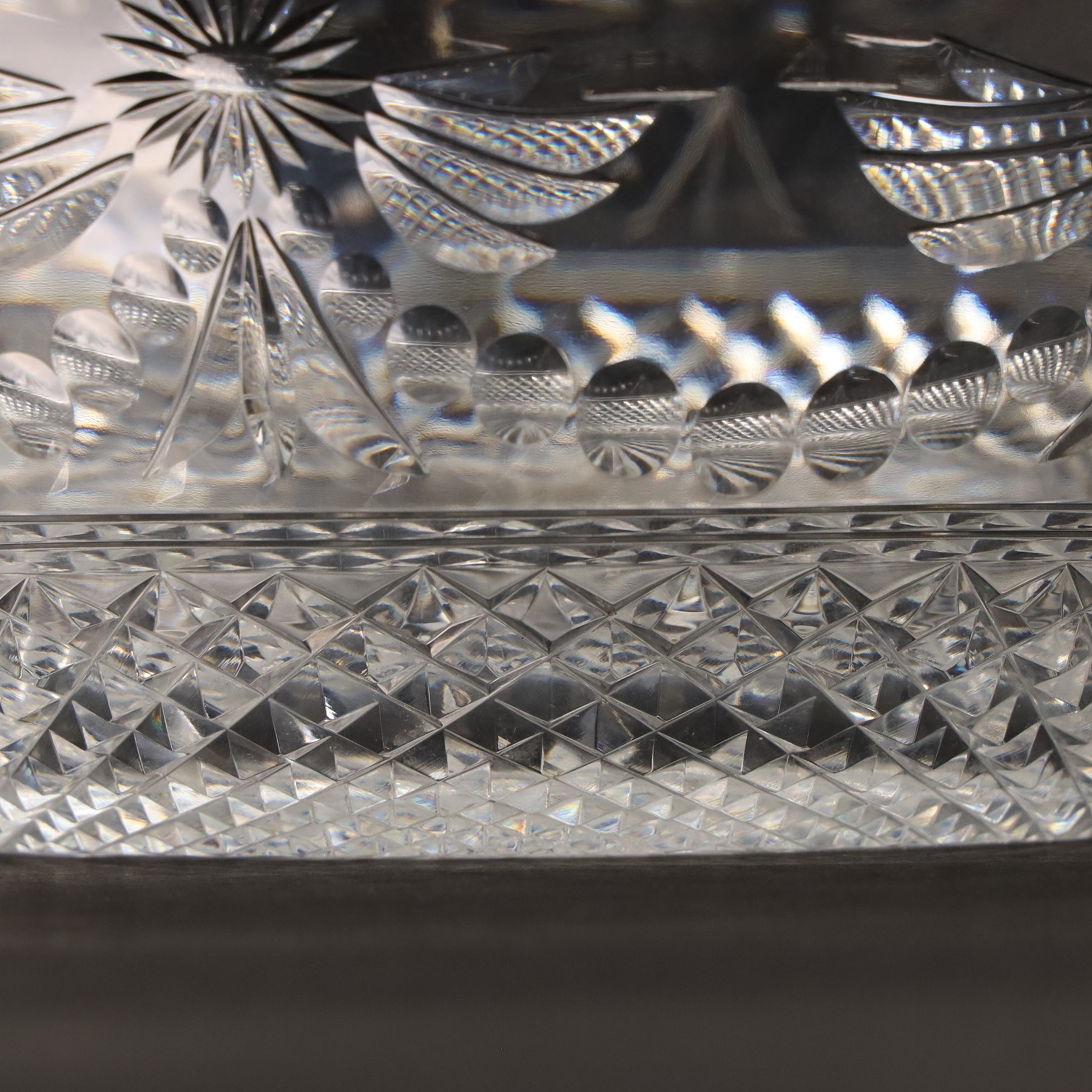 Stuart crystal Beaconsfield pattern fruit bowl D30cm