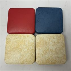 Four The Royal Mint United Kingdom silver proof coins, comprising two 1980 'Her Majesty Queen Elizabeth The Queen Mother' crowns, 1981 'Commemorating The Marriage Of His Royal Highness The Prince Of Wales And Lady Diana Spencer' crown and 1997'Golden Wedding Anniversary' five pounds, all cased with certificates 