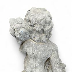 Set of cast stone Cherub Seasons
