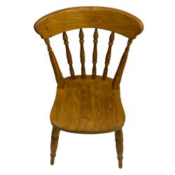 Set of four Farmhouse spindle back chairs