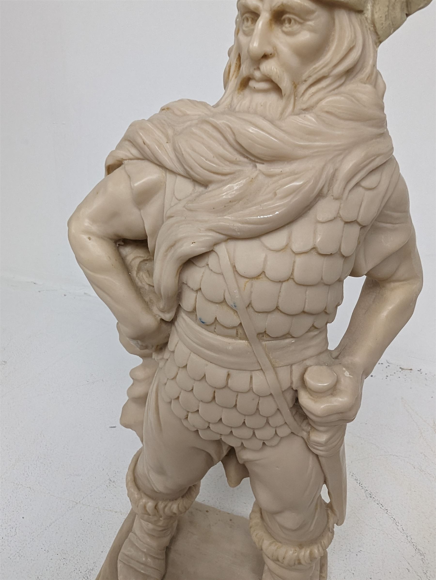 Amilcare Santini (Italian 1910-1975): Viking sculpture in resin, signed