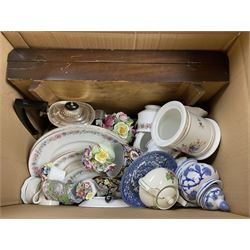 Paragon Belinda pattern tea and dinner wares, together with Crown Ducal nursery rhymes childrens tea set, cased canteen of silver plated cutlery etc  
