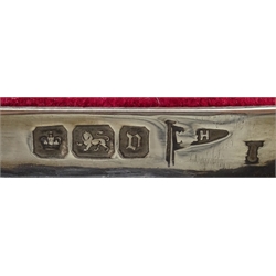  Silver and tortoiseshell oval jewellery casket by Walker & Hall Sheffield 1913, 19.5cm  