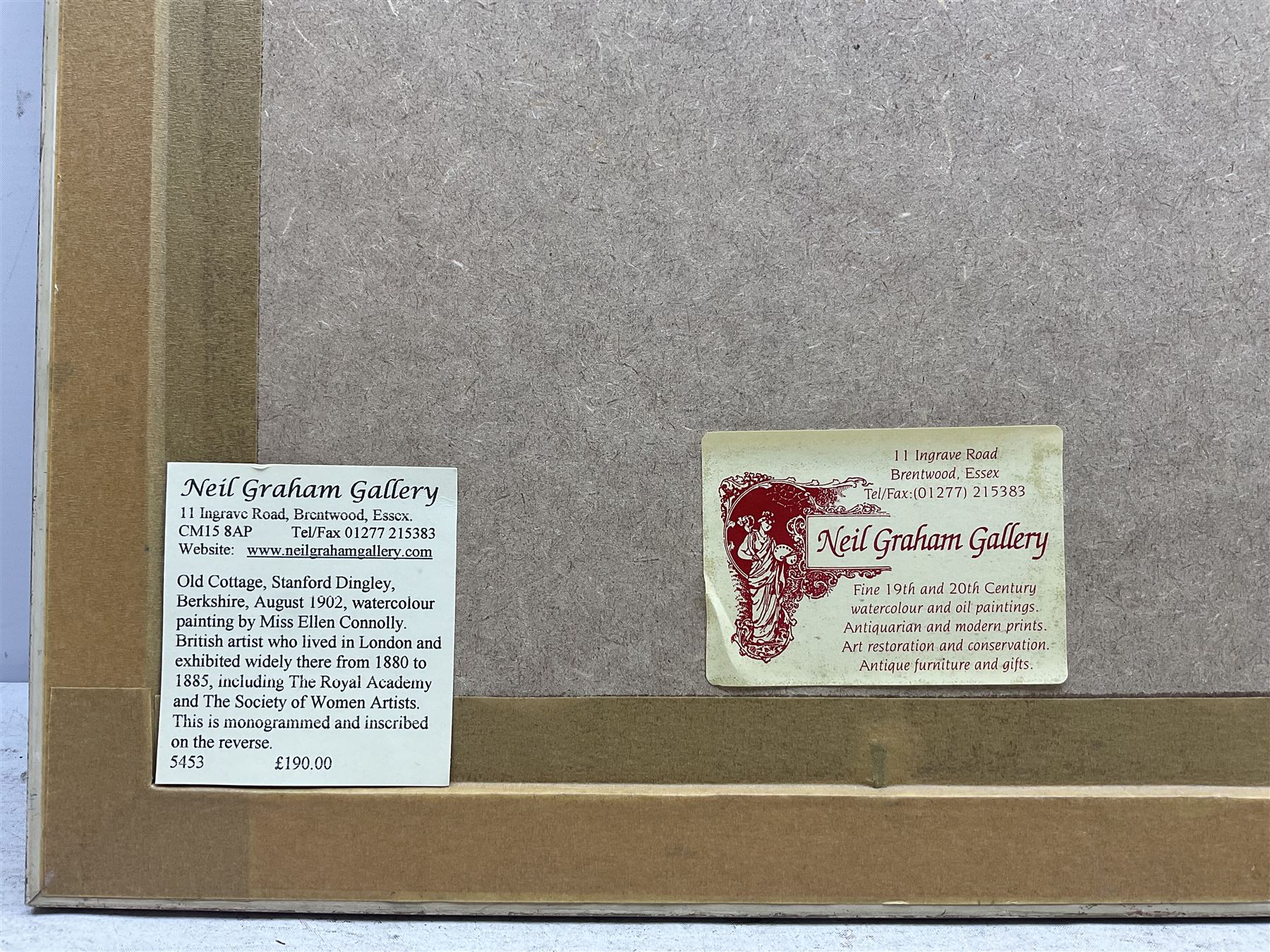 Ellen Connolly (British fl. 1880-1885) and James Matthews (British 19th Century): Garden Scenes, two watercolours signed, one dated 1902 max 20cm x 28cm (2)