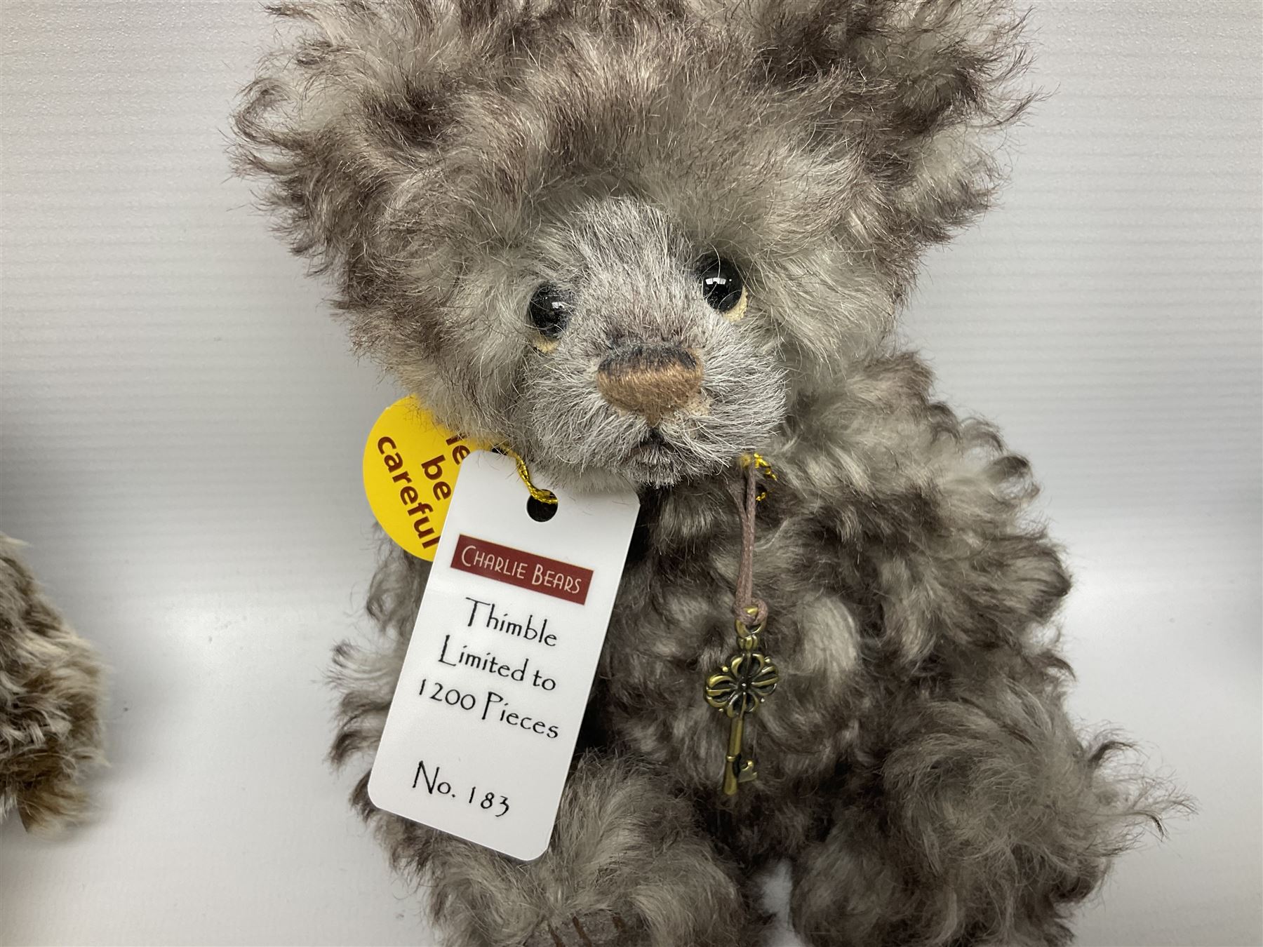 Four limited edition Charlie Bears, comprising Thimble 183/1200, Tadpole 163/600, Bluebeary 362/600, and Dewbeary 173/600, each designed by Isabelle Lee, from the Minimo Collection, all with tags 