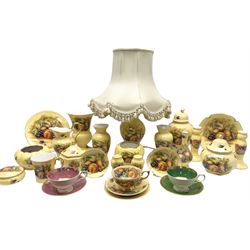 Collection of Aynsley Orchard Gold patte