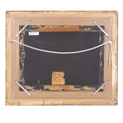 Sylvanus Redgate (British 1827-1907): 'Breakfast Time' Interior Scene with Children and Terrier, oil on board signed and dated 1870, 33cm x 43cm