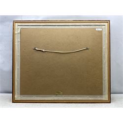 Sam Chadwick (British 1902-1992): Old Stone Bridge and Autumn Trees, gouache signed 51cm x 66cm