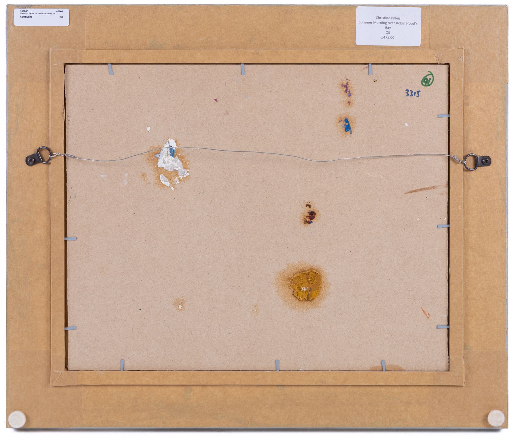 Christine M Pybus (British 1954-): 'Summer Morning over Robin Hood's Bay', oil on board signed, titled verso 29cm x 36.5cm 