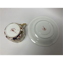 Six Royal Crown Derby cups and saucers all in imari pattern 2451, in various shapes  