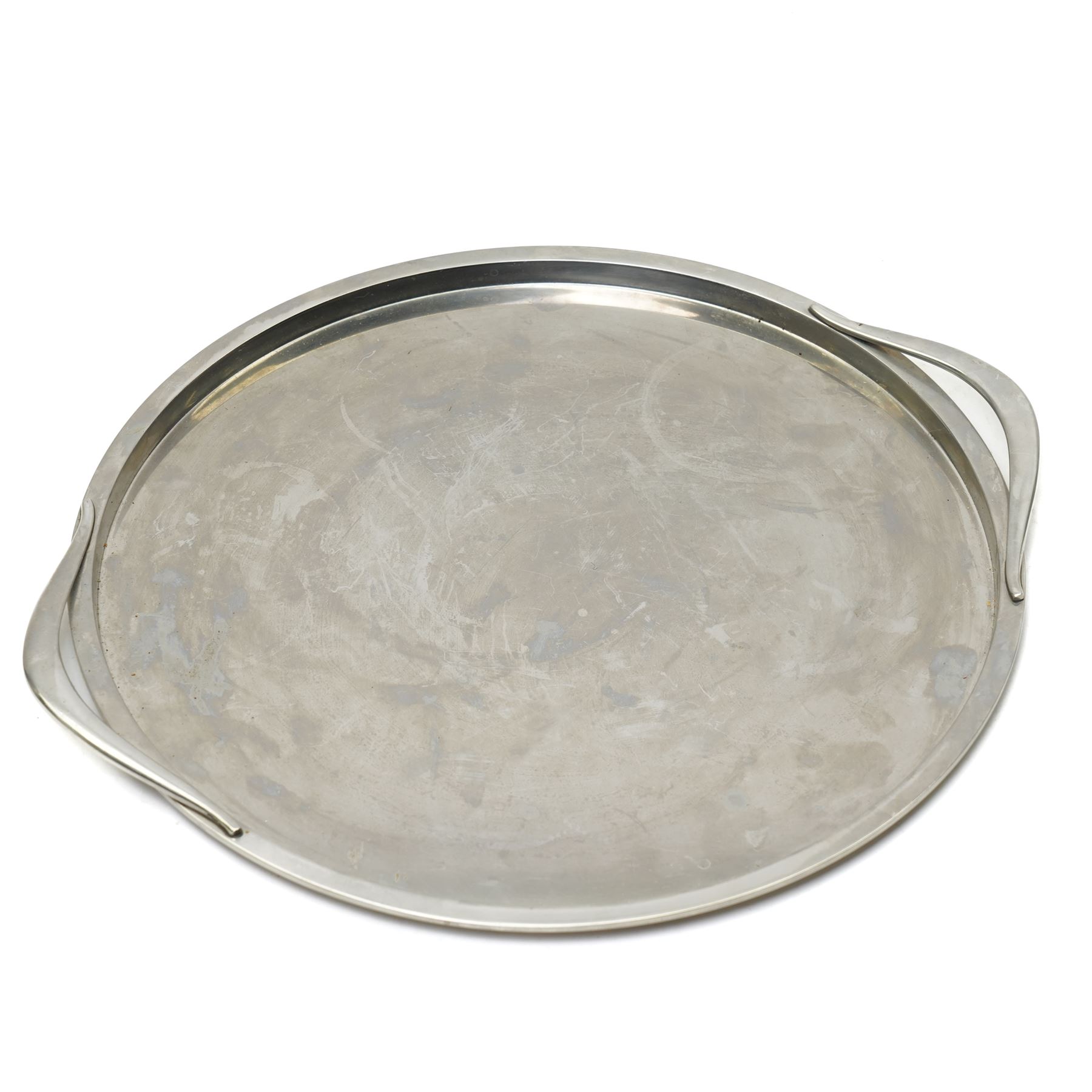 Georg Jensen - stainless steel tray, stamped to base, W34cm