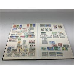 Queen Victoria and later Falkland Islands and Dependencies including King George VI South Orkneys overprints, South Shetlands overprints, various Universal Postal Union 1949 stamps, Queen Elizabeth II South Georgia, pairs and blocks with many being mint stamps etc, housed in an album and stockbook, with two stamp catalogues 