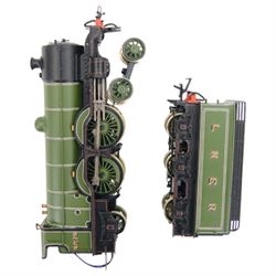 DJH Model Loco 00 gauge kit built locomotive model no. K73 GNR/LNER/BR 4-4-2 C1 Class Large Boiler locomotive and tender no. 3273, in LNER green lined livery, boxed