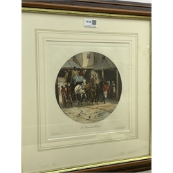 'A Favourite Hostel' and 'Castle Garth Newcastle', two engravings pub. Thomas Ross collection; engraving of Whitby and another print various sizes (4)