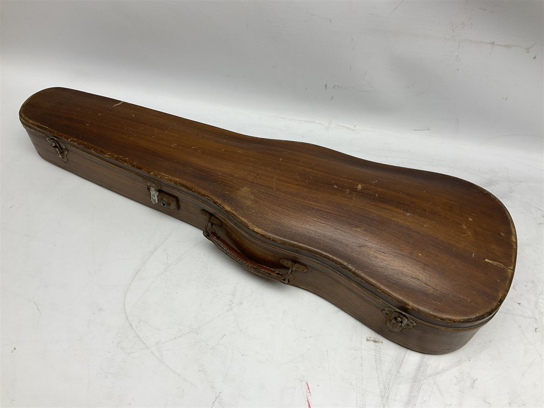 French violin for restoration with 36cm two-piece maple back and ribs and spruce top, bears label 'Lutherie Artistique M. Couturieux'; in wooden case; two modern three-quarter size violins in cases; and five violins for spares or repair