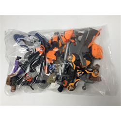 Action Man - Hasbro Strike Force Battle Tank by Sunny Smile; jeep; ten various period dressed figures; and quantity of weapons and other accessories including motorcycle etc