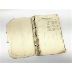 White Star line SS 'Titanic' - Proceedings Before The Right Hon. Lord Mersey, with Rear Admiral The Hon. S.A. Gough-Calthorpe C.V.O., R.N., et al. On a formal investigation ordered by the Board of Trade into the loss of the SS 'Titanic'. In the Wreck Commissioner's Court May/June 1912. Published by HMSO London. Unbound with hand written paper cover titled 'Evidence Given At 'Titanic' Inquiry 1st to 18th days. Incomplete - missing days 1 to 4 in list of witnesses, day 18 missing pp.503-506, appendix inserted between days 17 and 18. A rare and interesting part copy of the proceedings with unique annotations in many page margins. The first day title page is named in ink 'Mrs. Robinson', presumably Mrs. Annie Robinson First Class Stewardess and survivor, whose examination was on the eleventh day and which is partly highlighted in red pencil. The first eleven days also contain various pencil marginalia, hand unknown, together with a pencil cross-section drawing of the ship, with references to the pre-voyage fire and the engineers. The title pages of the twelfth day to the eighteenth day are all named in ink 'Mr. Boyle', referring to Alexander Boyle, with the twelfth day also bearing his professional stamp as 'Engineer Surveyor In Chief 23rd May 1912 Board of Trade'. No marginalia is found on days 12 to 18.