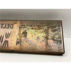 Copper plate printing block, depicting Delta Mill, L52cm