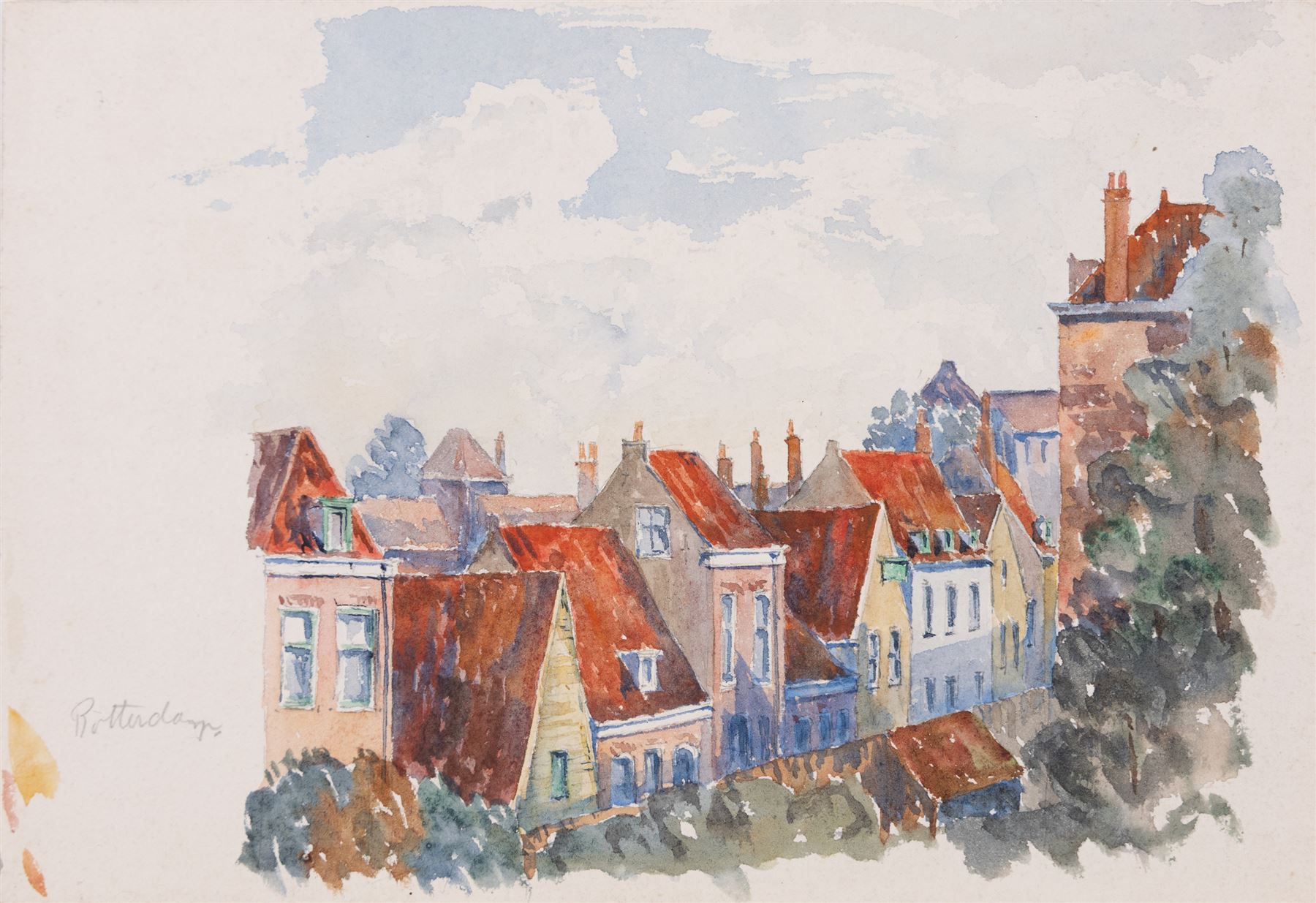 George Farquhar Pennington (British 1872-1961); collection of ten watercolours and ink sketches, variously signed and dated, largest 37cm x 26cm (10)