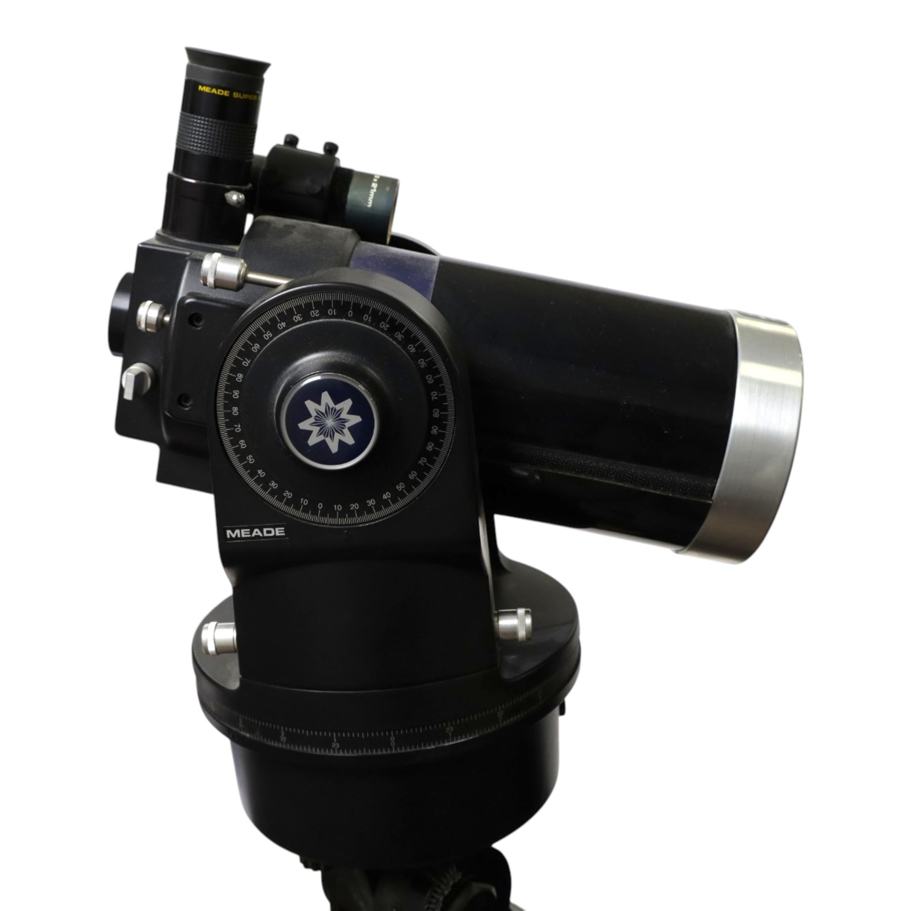 Meade ETX-90 telescope on a Meade field tripod, H126cm
