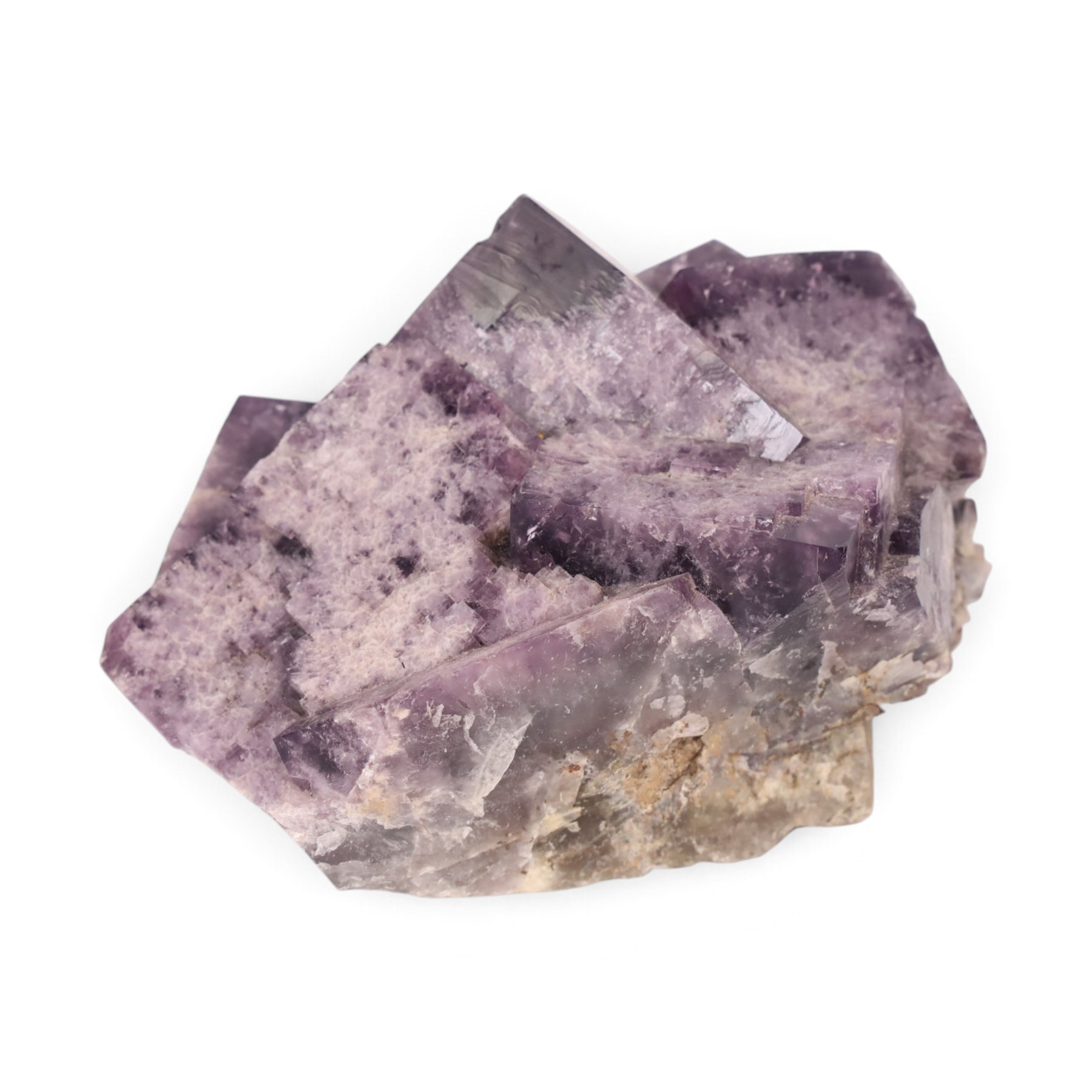 Purple Rain fluorite Lady Annabella Mine, Purple Rain Pocket (Fairy Hole Vein), transparent, purple sharply formed cubic crystals. 1.76kg 