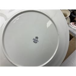 Quantity of boxed Saving the Gorillas in the Mist figures, boxed Royal Doulton glasses, art glass, ceramics etc in four boxes