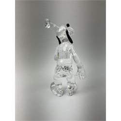 A Swarovski Crystal goofy h15cm, in original box 