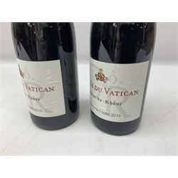 Dow's Trademark Finest Reserve Port, 75cl 20% vol, mixed red wines, two bottles Cuvee Du Vatican Cotes-du-Rhone Reserve de l'abbe 2016, 750ml 14%, Corsiero Nero Nero di Troia 750ml 13% vol and six others of various contents and proofs (9)