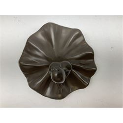 Heredities bronzed figure by Laura Lain, modelled as a seated ballet dancer, H14.5cm