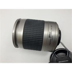 Four Minolta camera bodies, to include Dynax 500si, serial no. 94812651 with 'Signa Zoom 1;3.5-4.5 f=28-70mm' lens, Maxxum 300si, serial no. 97821665, with 'Tamron AF 80-210mm' lens and Dynax 300si, serial no 01603265'  with Minolta AF Power Zoom 35-80mm 1;4' lens, etc, together with Pantax MV1 camera bodies and other camera equipment 