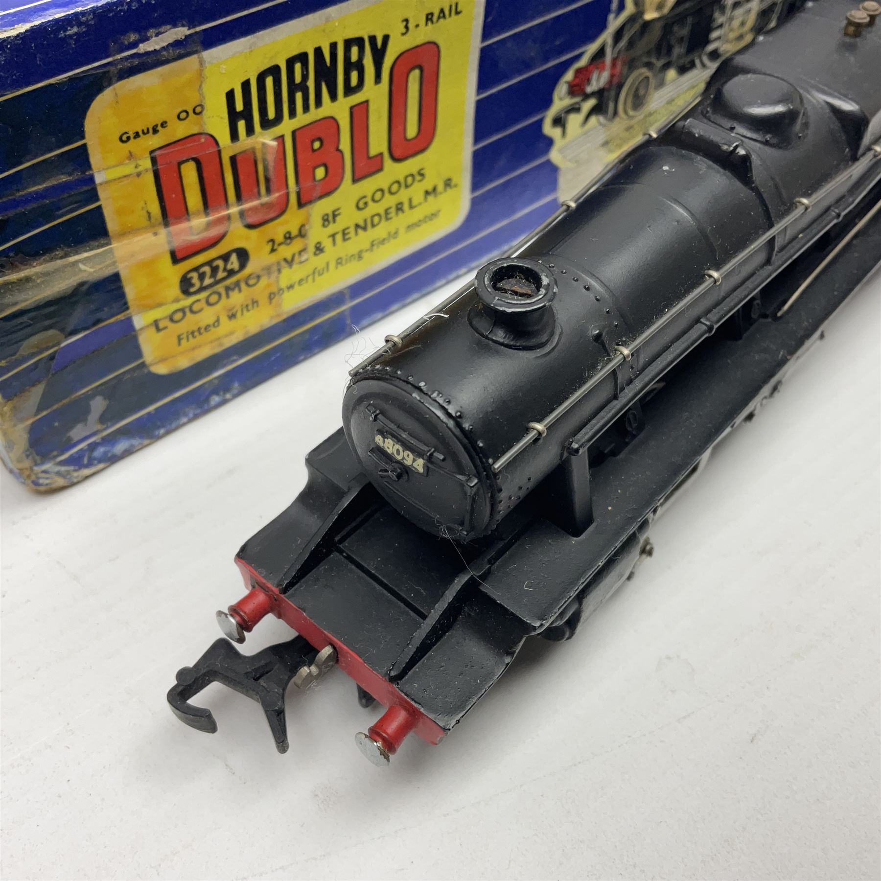 Hornby Dublo - 3-rail Class 8F 2-8-0 locomotive No.48094 in BR black with instructions; in original box