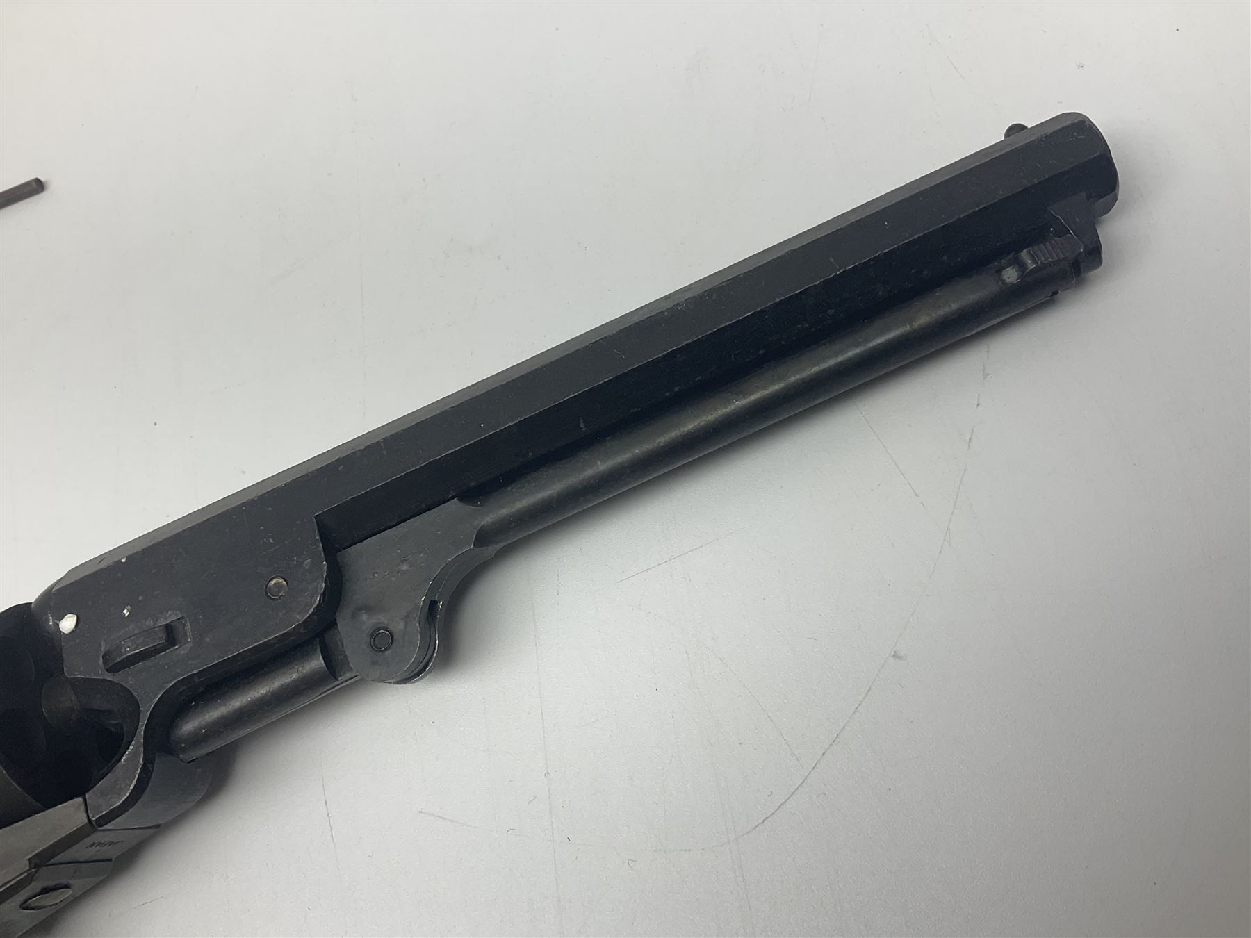 Modern Replica Models Japan non-firing copy of an 1851 Navy percussion cap revolver, .36 cal, boxed with paperwork, L31cm - Disposed 25.06.25 - Notified 24.07.25