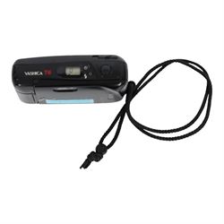 Yashica T4 35mm compact camera, serial no. 120026, with a Carl Zeiss T* 35mm f3.5 Tessar lens and wrist strap