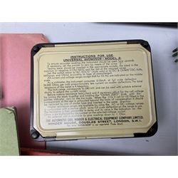 AVO valve tester, British Patent 480752 by the Automatic Coil Winder & Electrical Equipment Co Ltd, together with 16-type plug board with connecting lead, AVO wide range signal generator with original instruction manural and AVO multimeters mk2 and mk4 etc