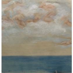 Rognon de la Fleche (Lady Cara Harris) (British 1865-1931): 'The Sky is full of Ladies', pastel unsigned, titled and dated c.1927 on gallery label verso 44cm x 42cm 
Provenance: exh. 'The Art of Rognon de la Fleche', Michael Parkin Gallery, Motcomb Street, London 1990, label verso