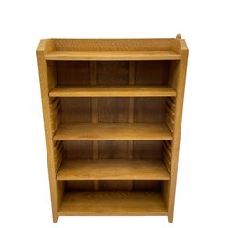 'Rabbitman' oak bookcase, fitted with th