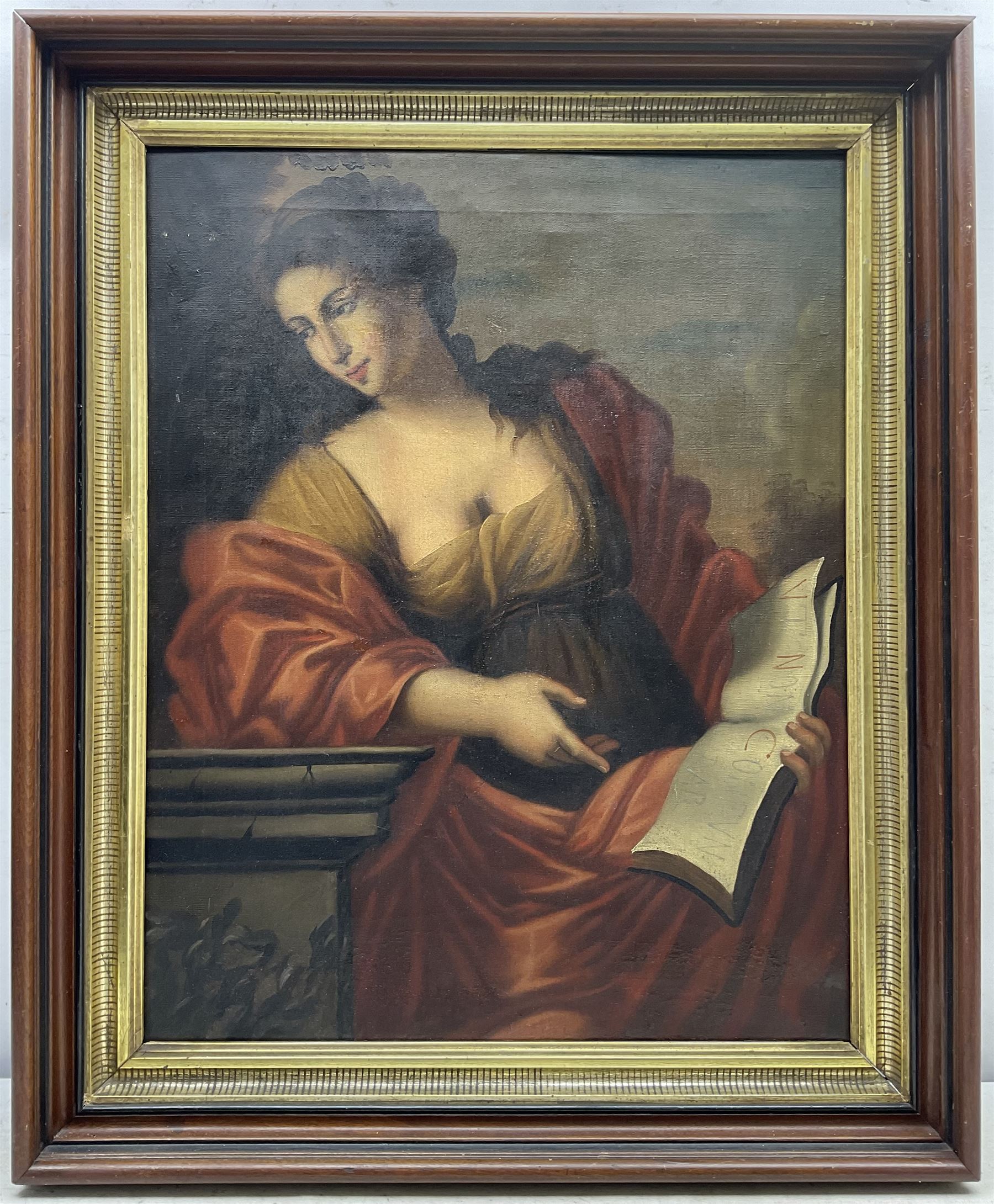 After Giovanni Francesco Romanelli (Italian 1610-1662): 'The Cumaean Sibyl', 19th century oil on canvas 63cm x 50cm