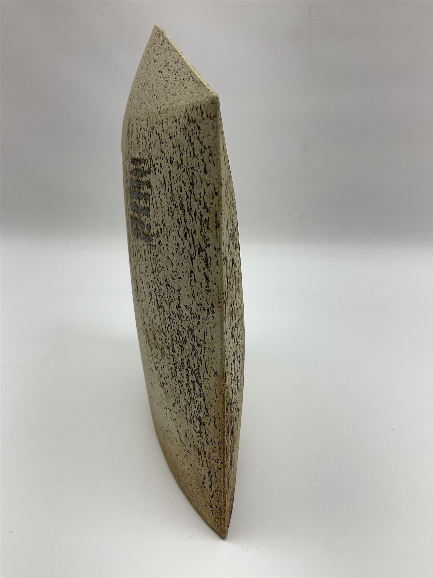 Ben Arnup (British 1954-): trompe l'oeil angular form sculpture, signed and numbered beneath, H20cm