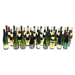 Mixed alcohol including Pieroth Altgold Sekt dry 75cl, 11%vol, Pieroth 1984 Etschtaler Edelvernatsch rose 0.7l, Pieroth 1988 Bretzenheimer Kronenberg Auslese Nahe 750ml, 9.5%vol etc, various contents and proofs, 39 bottles