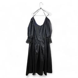 M. Caplan Furs Ottawa silver mink full length coat, another fur coat, a cape with fur trim and four vintage dresses