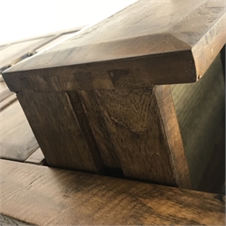  Barker & Stonehouse Frontier Range mango wood pedestal chest, five drawers, stile supports, W61cm, H106cm, D41cm  