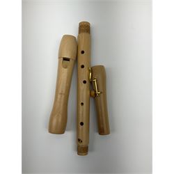 Moeck Flauto Leggero Barock Tenor 242L three-piece maple recorder, in carrying pouch