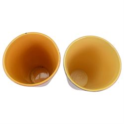 Two Poole pottery Gemstone pattern vases, H24cm